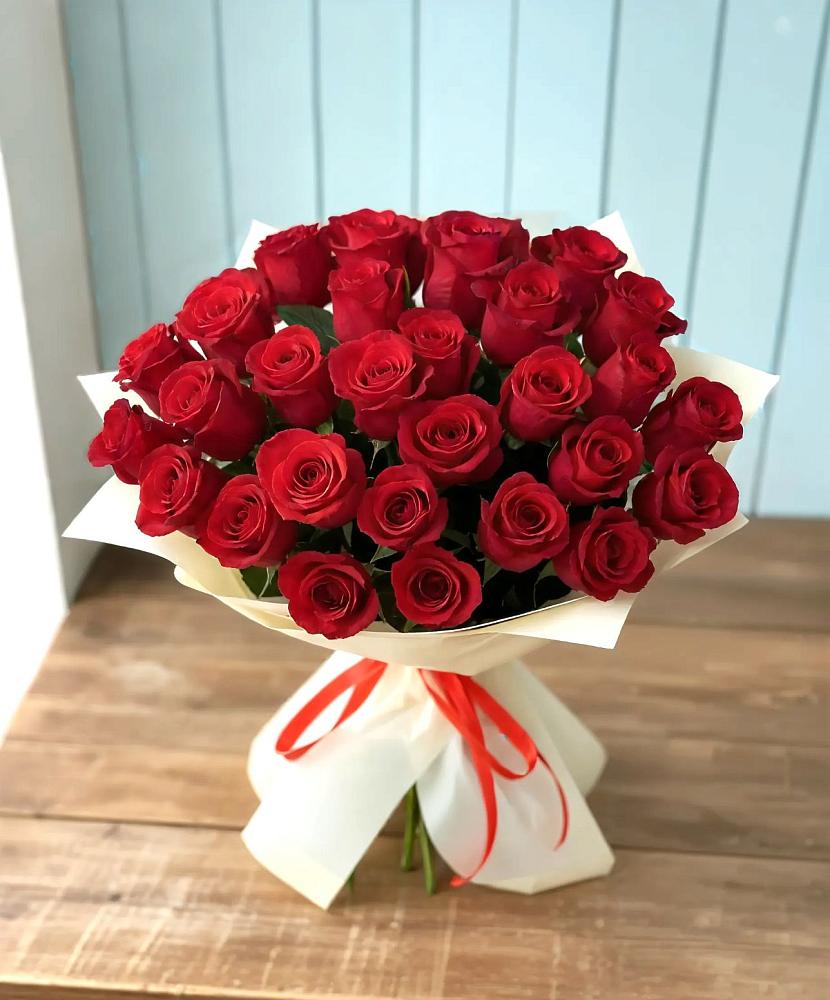 Букет 29 Красных роз в Канеловской