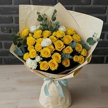 Букет цветов из:  Розы #REPLACE_PRED# Канеловской