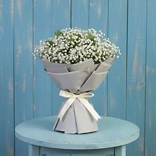 Букет цветов из:  Гипсофила в Канеловской