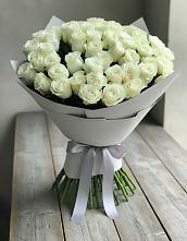 Букет 35 Белых роз в Канеловской