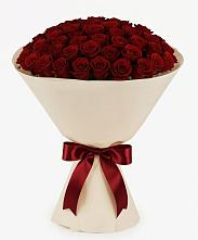 Букет 101 Бордовая роза Блэк Бакарра в Канеловской