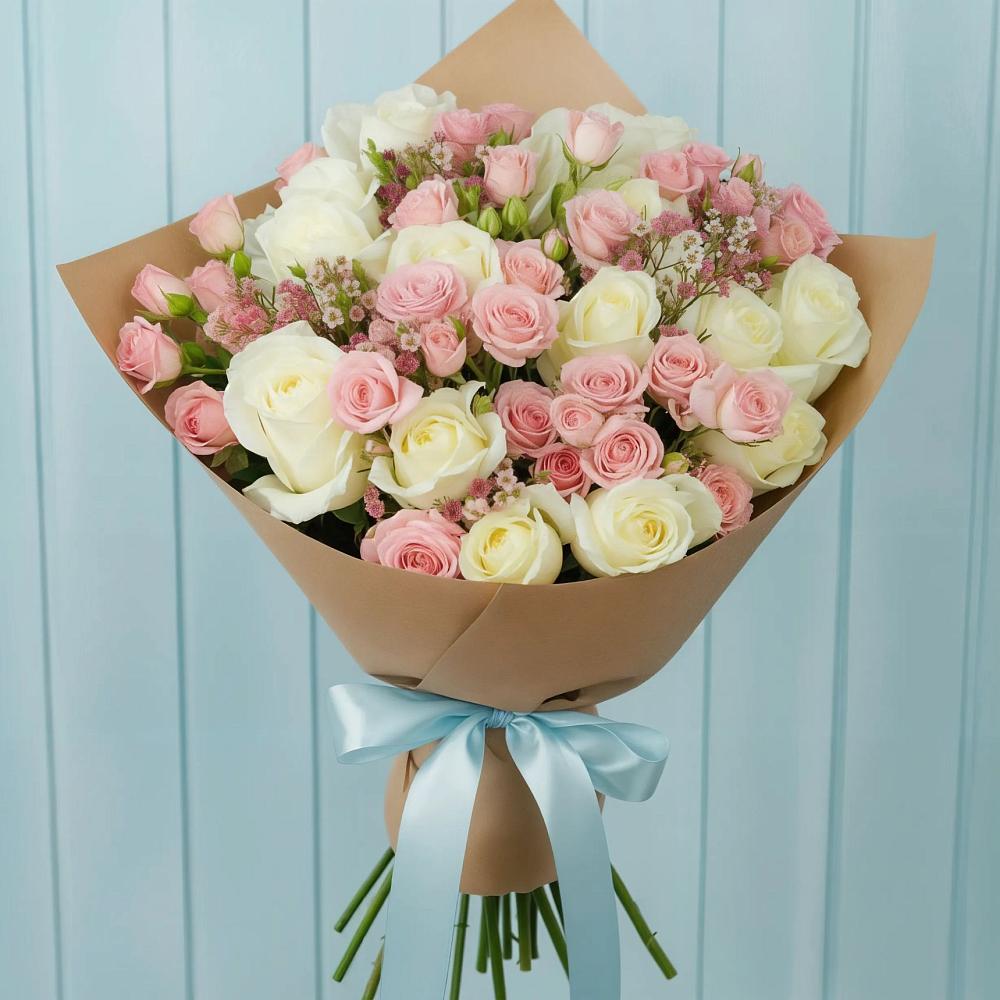 Букет цветов из: Розы в Канеловской