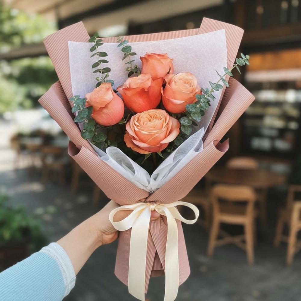 Букет цветов из: Розы в Канеловской