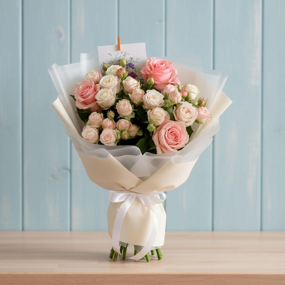 Букет цветов из: Розы в Канеловской