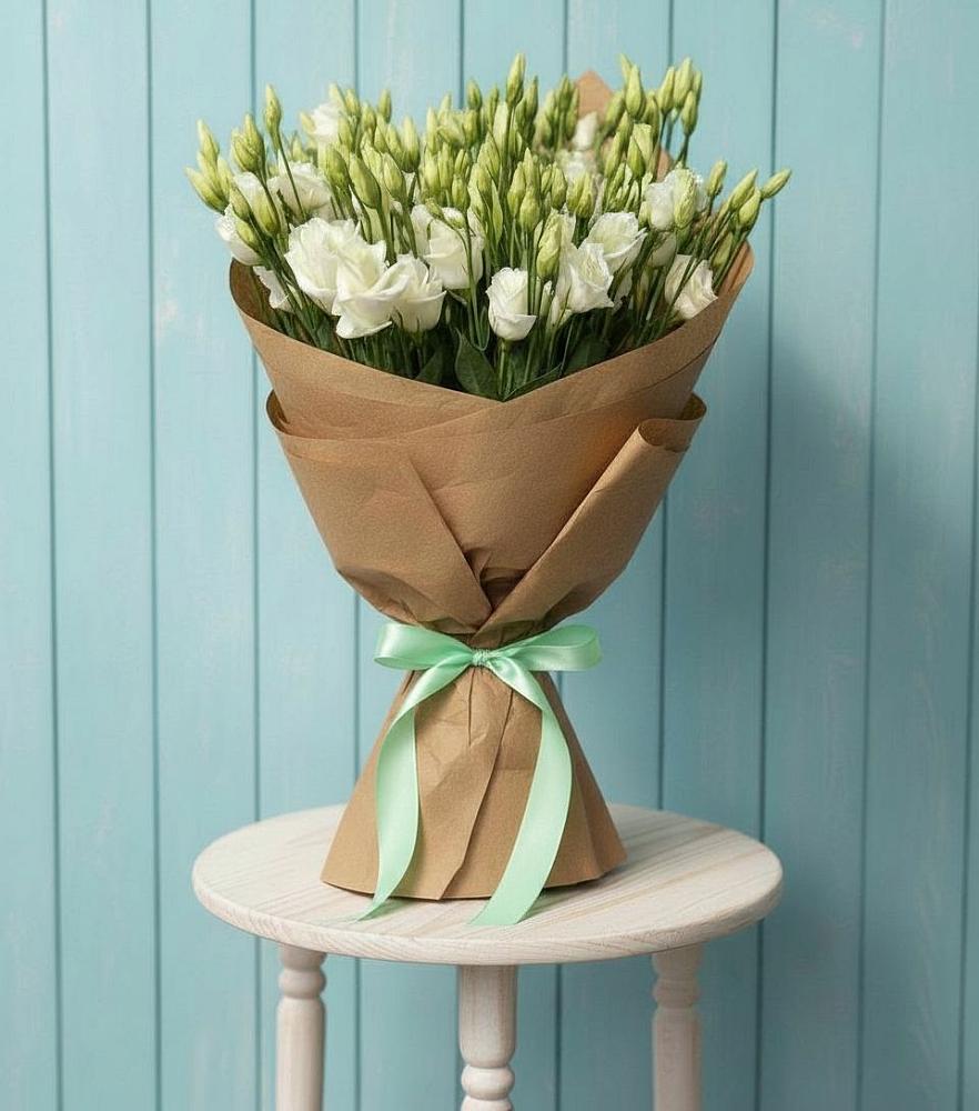 Букет цветов из: Лизиантусы в Канеловской