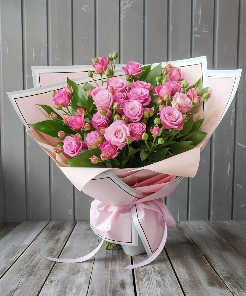 Букет Розовый кустик в Канеловской