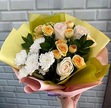 Букет цветов из:  Розы и Хризантемы #REPLACE_PRED# Канеловской
