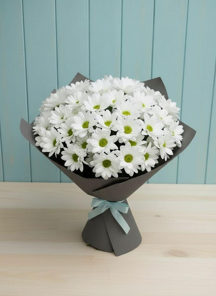 Букет цветов из: Хризантемы в Канеловской