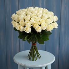 Букет 51 Белая роза Эдлесс Лав #REPLACE_PRED# Канеловской