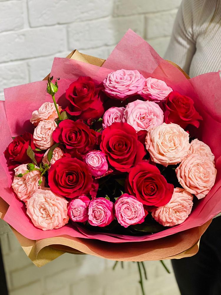 Букет цветов из: Розы в Канеловской