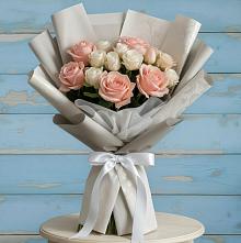 Букет цветов из:  Розы #REPLACE_PRED# Канеловской