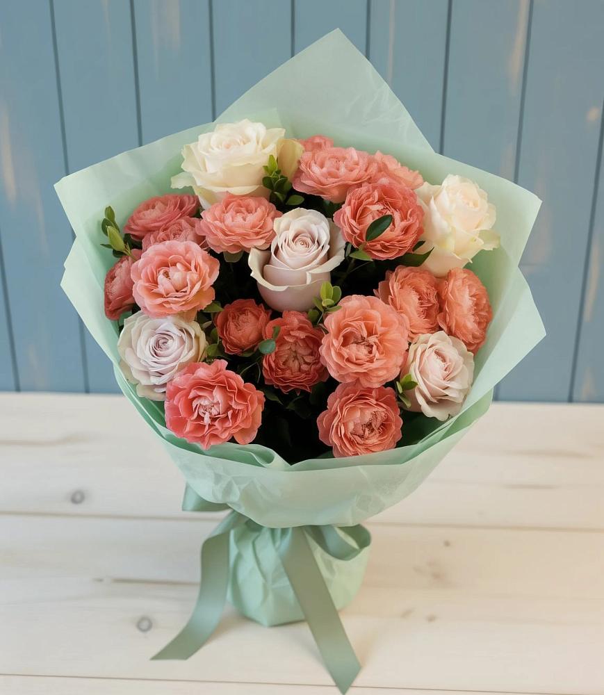 Букет цветов из: Розы в Канеловской