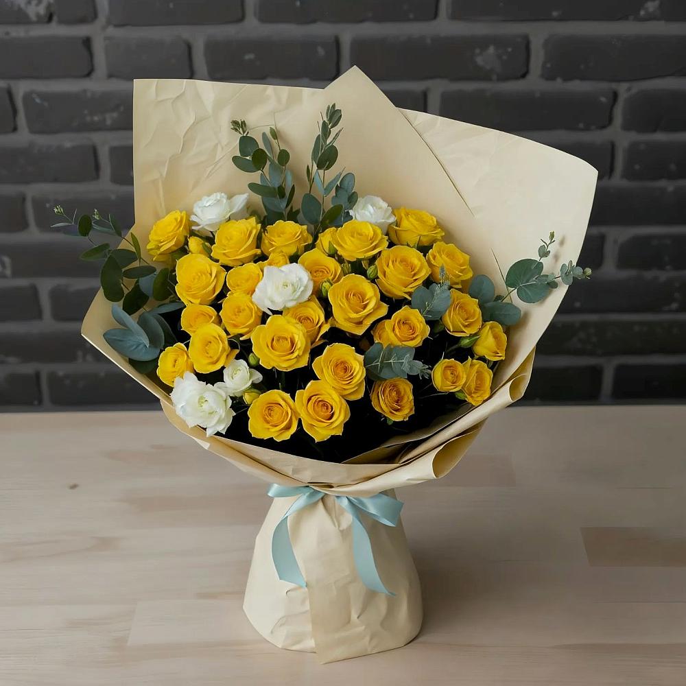 Букет цветов из: Розы в Канеловской