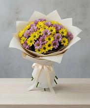 Букет цветов из:  Хризантемы в Канеловской