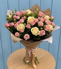 Букет цветов из:  Розы в Канеловской