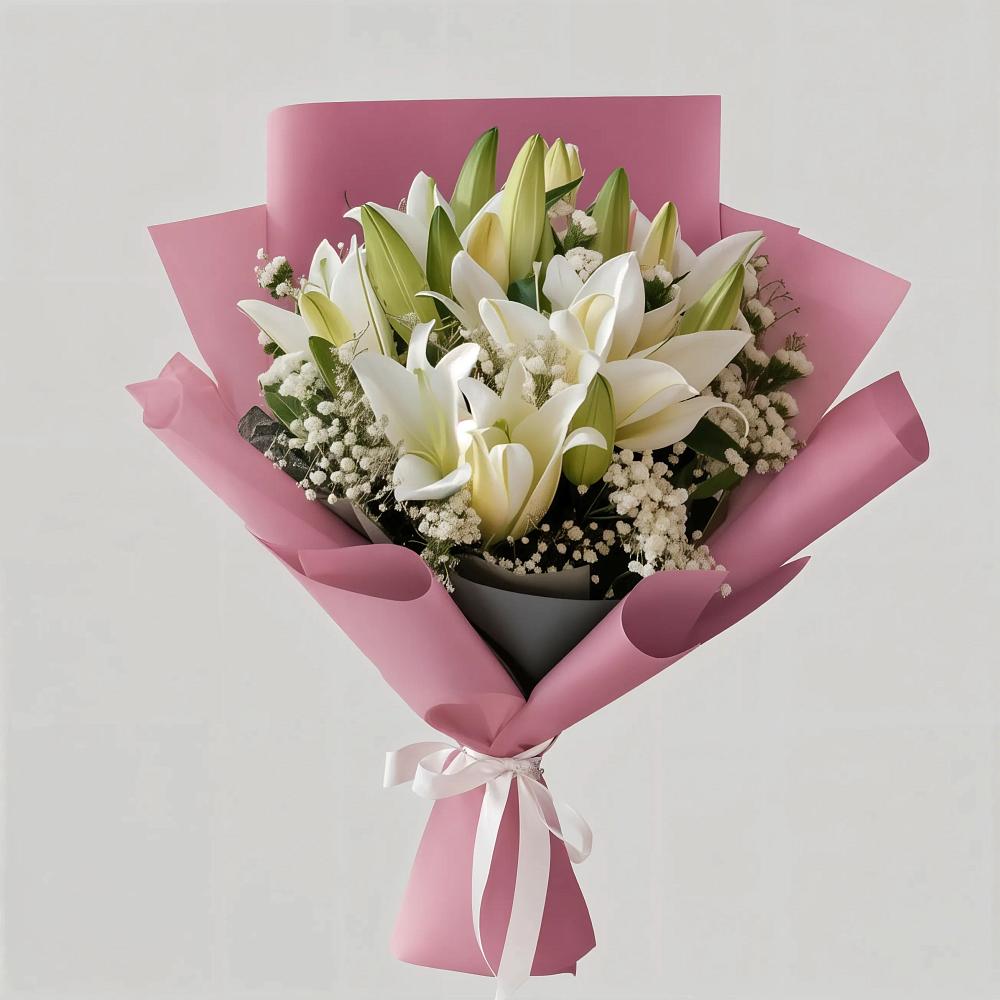 Букет цветов из: Лилии в Канеловской