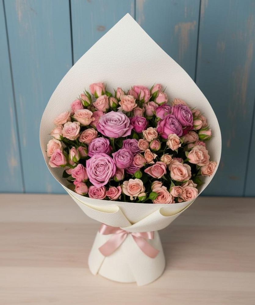 Букет цветов из: Розы в Канеловской