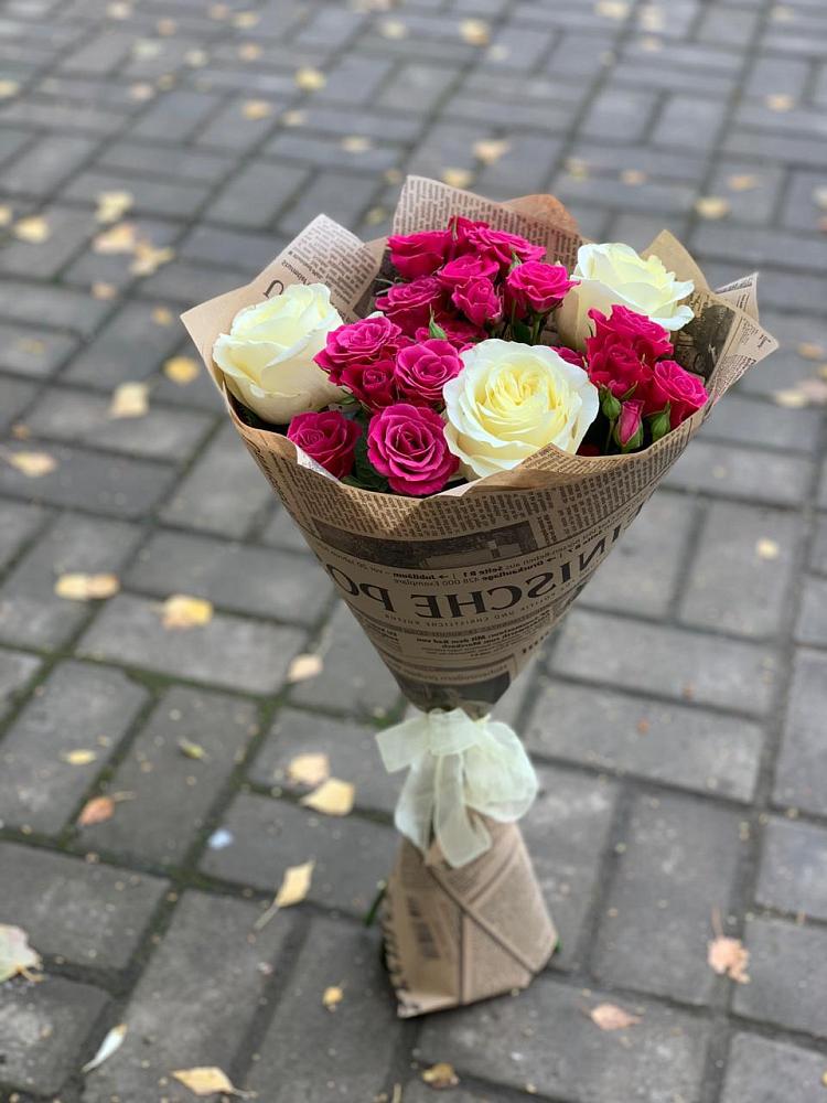 Букет цветов из: Розы в Канеловской