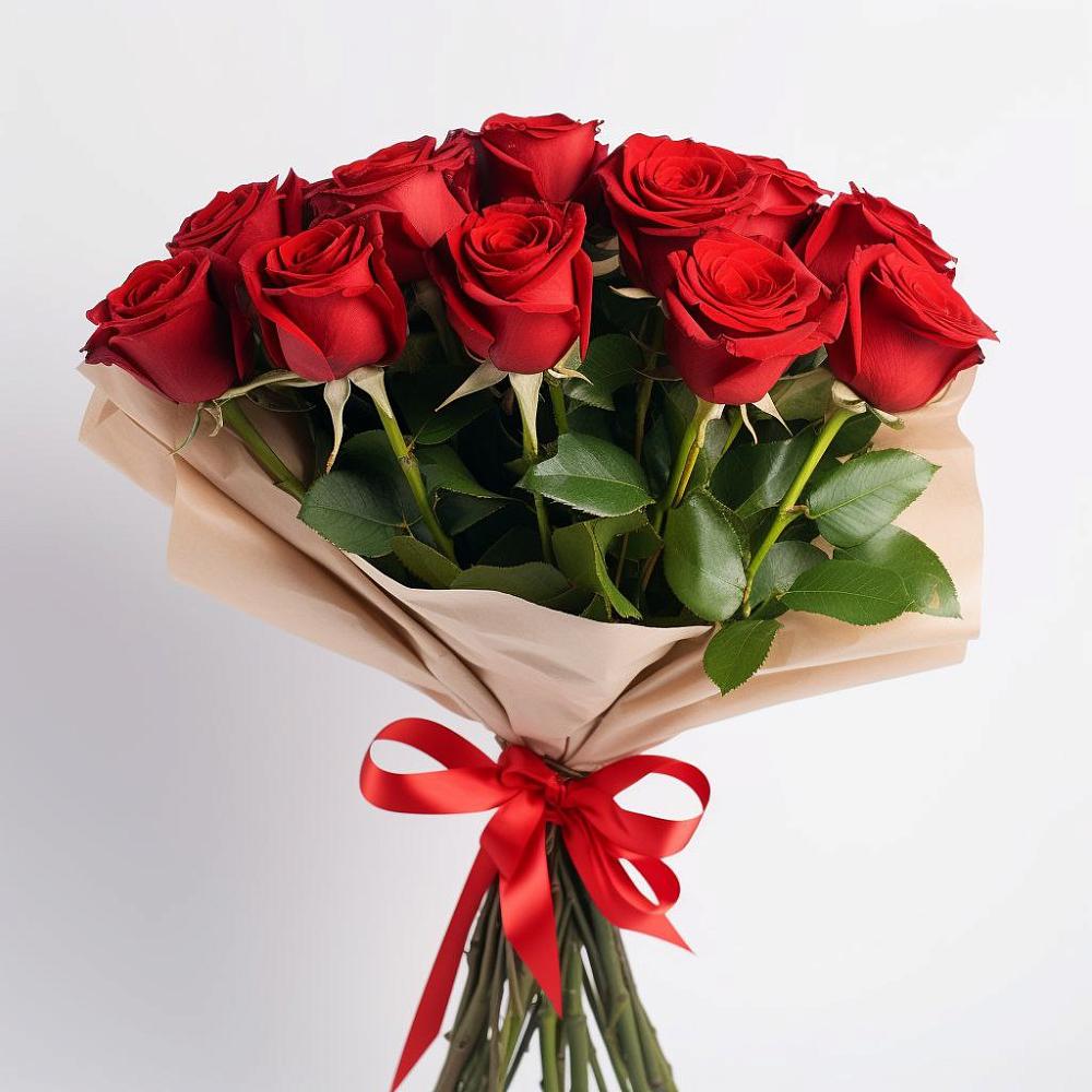 Букет 11 Красных роз Эдлесс Лав в Канеловской
