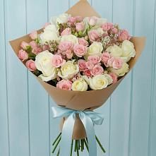 Букет цветов из:  Розы в Канеловской